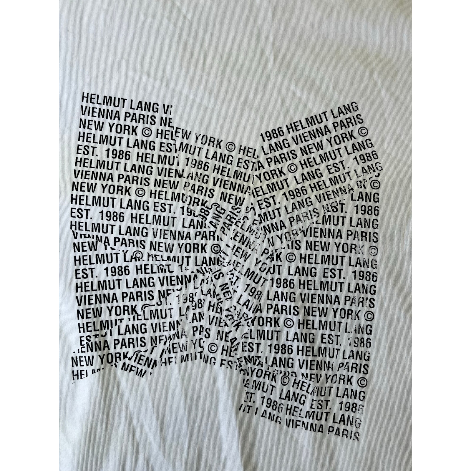 Helmut Lang Long Sleeve Graphic Tee Mens Size Xxl